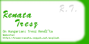 renata tresz business card